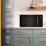 Whirlpool - 1.0 cu. ft. All-In-One Multifunctional Countertop Microwave With Air Fry - 900 watt -... - Back View