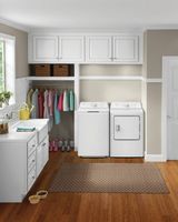 Frigidaire - 7 Cu. Ft. Electric Dryer with 8 Dry Cycles - White - Back View