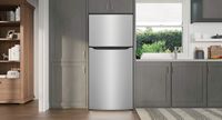 Frigidaire - 20 Cu. Ft. Garage Ready Top Freezer Refrigerator - Stainless Steel - Back View