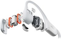 Shokz - OpenRun Pro 2 Mini Wireless Bone Conduction Open-Ear Bluetooth Sports Headphones - Silver - Back View
