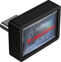 SanDisk - Extreme Fit 512GB USB-C Flash Drive - Black - Back View