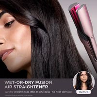 Shark - FlexFusion Air Straightener & Hair Dryer, Fusion Ceramic Brush Styler, with Auto-Wrap Cur... - Back View