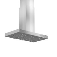 ZLINE - 30 inches - Externally Vented - Island Range Hood - Stainless steel - Back View