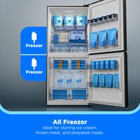 Midea - 20 cu. ft. 50/50 Flex™ 3-in-1 Garage Ready Frost Free Convertible Freezer with Energy Sta... - Back View