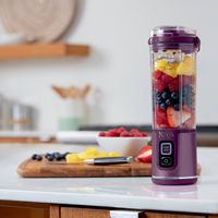 Ninja - Blast 18 oz. Portable Blender - Passion Fruit Purple - Back View