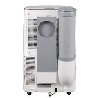 LG - 10,000 BTU Smart Portable Air Conditioner - White - Back View