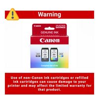 Canon - 243 / CL-244 Value Pack Standard Capacity Ink Cartridges - Black/Cyan/Magenta/Yellow - Back View