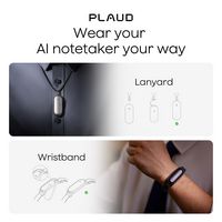 PLAUD - NotePin Memory Capsule Smart AI Voice/Audio Recorder - V2 - Sunset Purple - Back View