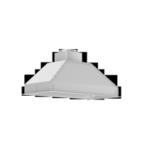 ZLINE - 40 inches - Externally Vented - Range Hood Insert - Stainless Steel - Back View