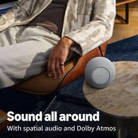 Amazon - Echo Studio (newest model) our best Echo Studio yet, immersive spatial audio and Dolby A... - Back View