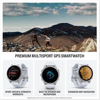 Garmin - fēnix 8 AMOLED  GPS Smartwatch 43mm Fiber-reinforced polymer - Silver - Back View