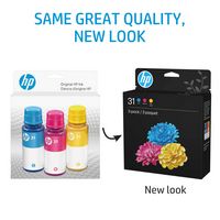 HP - 31 3-Pack Ink Bottles - Cyan/Magenta/Yellow - Back View