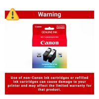Canon - PG-295/CL-286 Standard Yield Ink Cartridges (2-Pack) - Black/Tri-color - Back View
