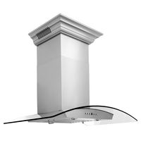 ZLINE - 30 inches - Externally Vented - Wall Range Hood - Stainless steel - Back View