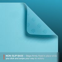 SteelSeries - QcK Cloth Gaming Mouse Pad (Medium) - Aqua - Back View