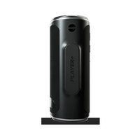 Blue Tees - Player +GPS Golf Portable Bluetooth Speaker with Magnetic Strip and Power Bank - Black - Back View