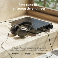 Sennheiser - HDB 630 Around-the-ear Bluetooth Wireless Headphones - Black - Back View