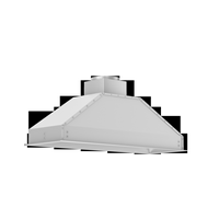 ZLINE - 46 inches - Externally Vented - Under cabinet Range Hood - Brushed Stainless Steel - Back View