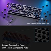 ASUS - ROG Strix Scope II 96 Full Size Wireless Mechanical Gaming Keyboard with Hot-Swappable ROG... - Back View