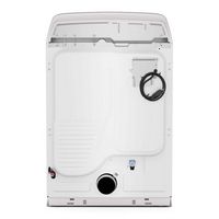 Maytag - 7.4 Cu Ft. Smart Gas Dryer with Pet Pro Option - White - Back View