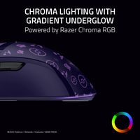 Razer - Cobra Lightweight Optical Gaming Mouse with Chroma RGB Lighting - Wired - Pokémon Gengar ... - Back View