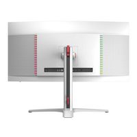 Mobile Pixels - 34-In. LED Curved Gaming Monitor - Black - Back View
