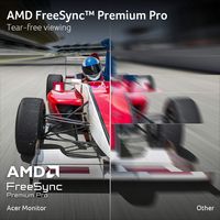 Acer - Predator X32 31.5” OLED 4K UHD 165Hz 0.03ms FreeSync Premium Pro Gaming Monitor (Display P... - Back View