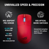 ASUS - ROG Harpe II Ace Ultralight Optical Gaming Mouse with ROG SpeedNova Wireless Technology - ... - Back View