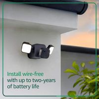 Blink - Outdoor 4 Floodlight Camera — Wireless smart security camera, 700 lumens, two-year batter... - Back View