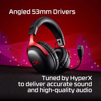 HyperX - Cloud III S Wireless Gaming Headset for PC, PS5, PS4, Nintendo Switch, Mac, and Mobile -... - Back View