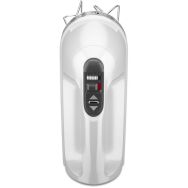 KitchenAid - 9-Speed Hand Mixer with Turbo Beater II Accessories - White - Back View