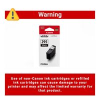 Canon - PG-295 AMR Standard Yield Ink Cartridge - Black - Back View