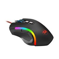 REDRAGON - Griffin M607 Wired Optical Gaming Mouse - Wired - Black - Back View