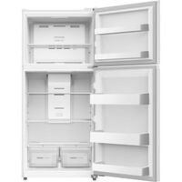 Frigidaire - 19 Cu. Ft. Garage Ready Top Freezer Refrigerator - White - Back View