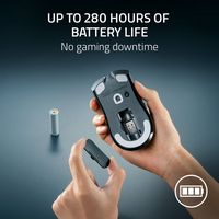 Razer - Viper V3 HyperSpeed Lightweight  Optical Gaming Mouse with 280 Hour Battery Life - Wirele... - Back View