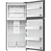 Frigidaire - 19 Cu. Ft. Garage Ready Top Freezer Refrigerator - Black - Back View
