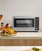 bella PRO - 6-Slice Air Fryer Toaster Oven - Stainless Steel - Back View