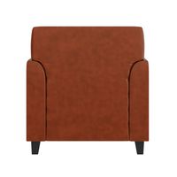 Alamont Home - Hercules Diplomat Contemporary Leather/Faux Leather Reception Chair - Cognac - Back View