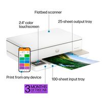 HP - Envy 6155e Wireless All-in-One Inkjet Printer with 3 Mo. of Instant Ink (+ 1 Bonus Month w/ ... - Back View
