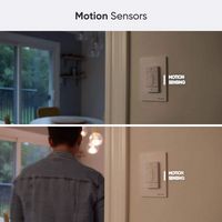 Nanoleaf Sense+ Smart Wireless Switch with Built-in Motion & Daylight Sensors (1PK) - White - Back View