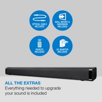 iLive - 29-inch Bluetooth Soundbar - Black - Back View