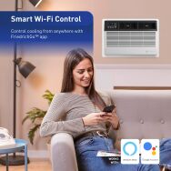 Friedrich - 12,000 BTU 550 Sq. Ft. Smart In Wall Air Conditioner 10,600 BTU Heater with Wi-Fi and... - Back View
