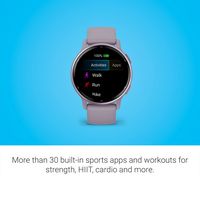 Garmin - vívoactive 5 GPS Smartwatch 42 mm Fiber-reinforced polymer - Metallic Orchid Aluminum an... - Back View