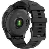 Garmin - fēnix E GPS Smartwatch 47mm Fiber-reinforced polymer - Slate Gray Steel - Back View