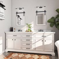 LOVMOR - Rectangle Framed Wall Bathroom Vanity Mirror Accent Mirror - 18