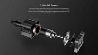 Moza Racing - R12 V2 Direct Drive Sim Racing Wheelbase for PC - Black - Back View