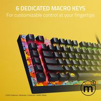 Razer - BlackWidow V4 X Full Size Wired Mechanical Green Clicky Switch Gaming Keyboard with Chrom... - Back View