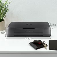 HP - OfficeJet 200 Mobile Inkjet Printer - Black - Back View