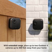Blink - Outdoor 4 XR — Wireless security camera with extended range, up to 400 feet. Sync Module ... - Back View