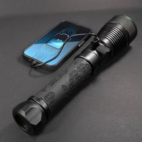 Police Security Skylar R Flashlight - Black - Back View